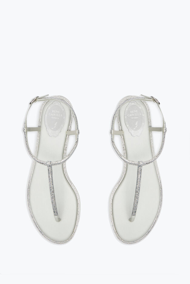 Diana Crystal Ivory Sandal 10 Diana Crystal Ivory Sandal 10