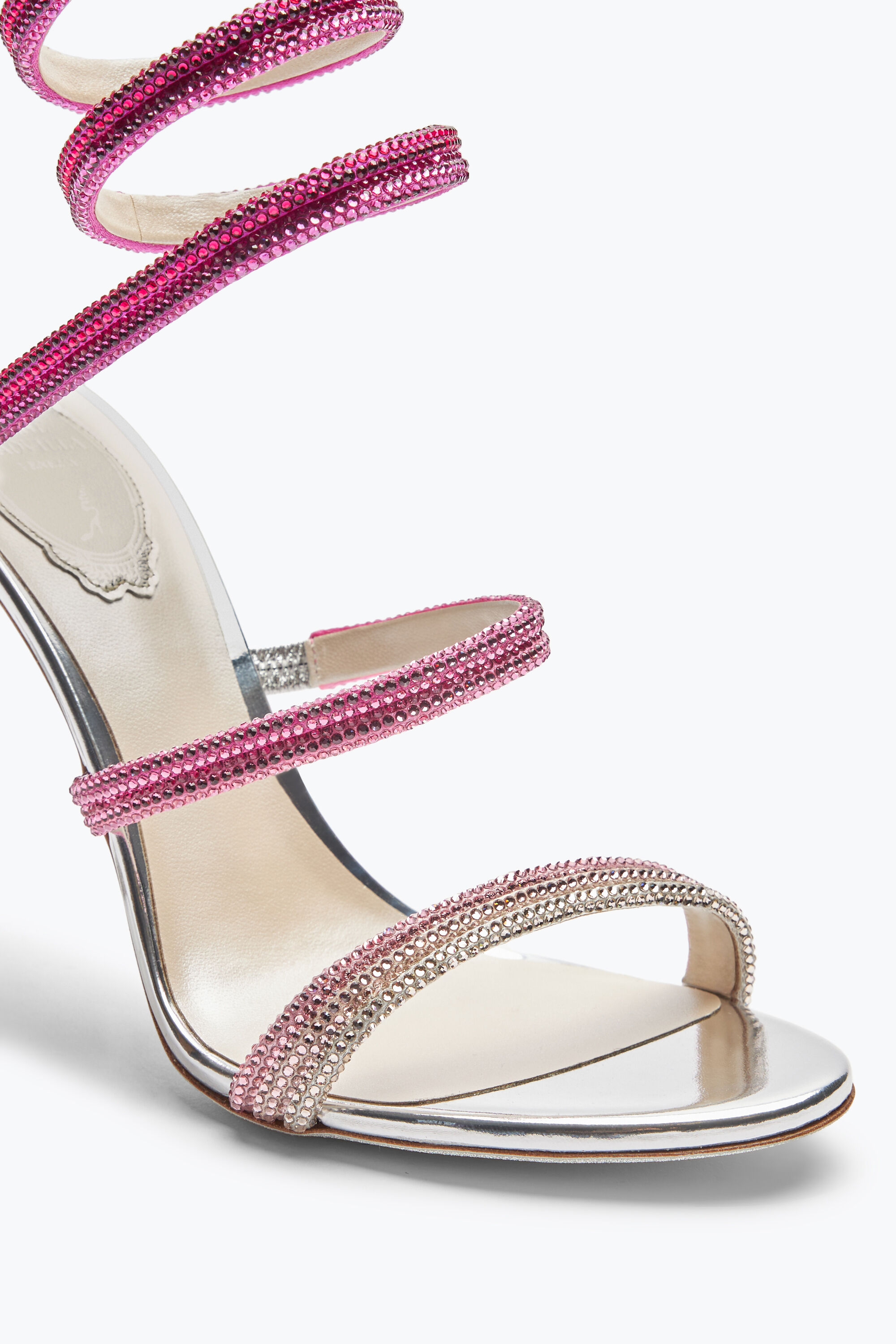 お手軽価格で贈りやすい With Sandal Silver Cleo Jeweled Pink 105 Crystals Degradé 帽子