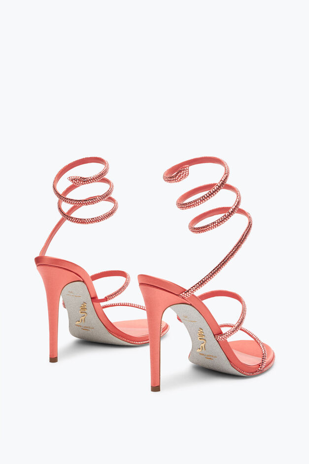 Cleo Peach Sandal With Crystals 105 Cleo Peach Sandal With Crystals 105