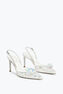 Escarpin slingback Cinderella blanc 80