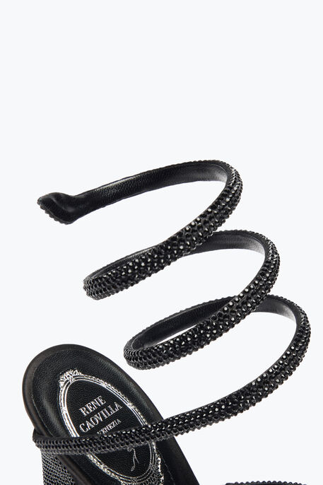 CLEO TOTAL BLACK SANDAL WITH SOUL HEEL 105