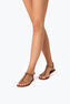 DIANA COGNAC SANDAL WITH CRYSTALS 10