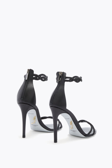 BRAID BLACK SANDAL 105