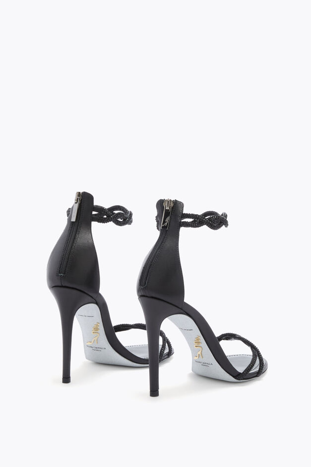 BRAID BLACK SANDAL 105