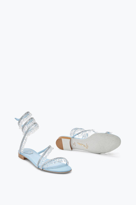 Chandelier Flat Light Blue Sandal 10 Chandelier Flat Light Blue Sandal 10