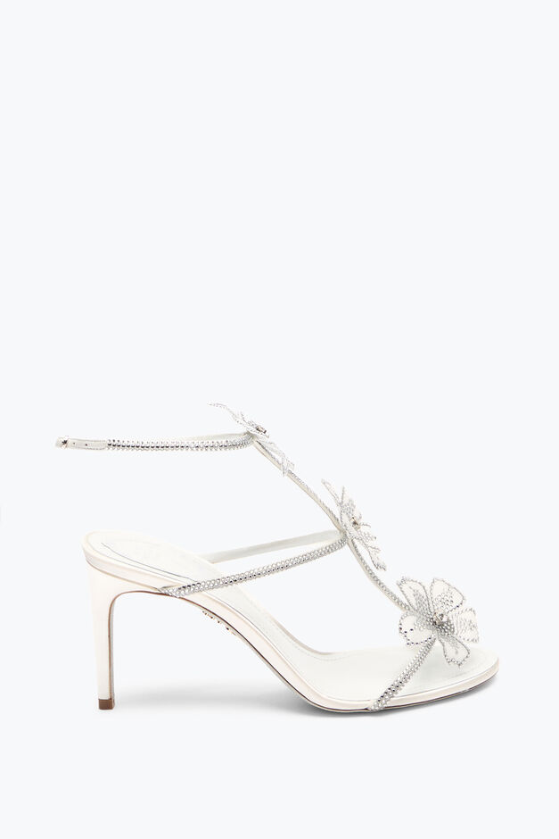 PEACH FLOWER IVORY SANDAL 80 PEACH FLOWER IVORY SANDAL 80