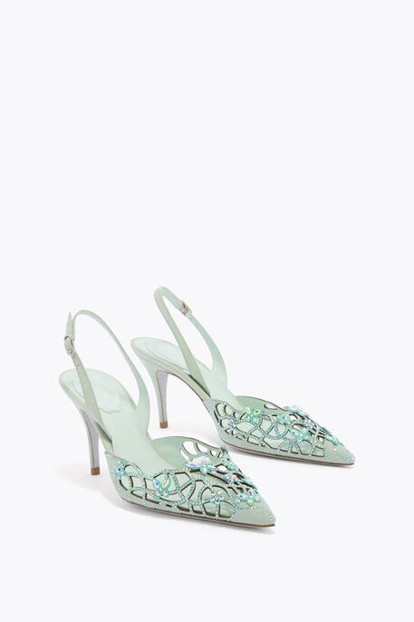 SLINGBACK EDEN VERT MENTHE 80
