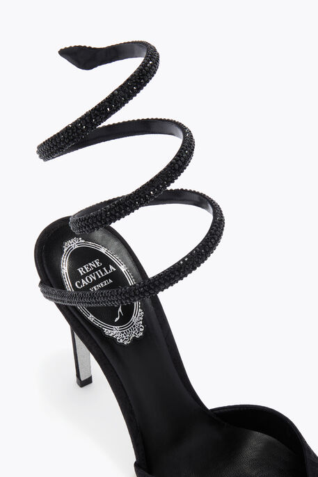 ESCARPIN CLEO NOIR DAMASS&Eacute; 105