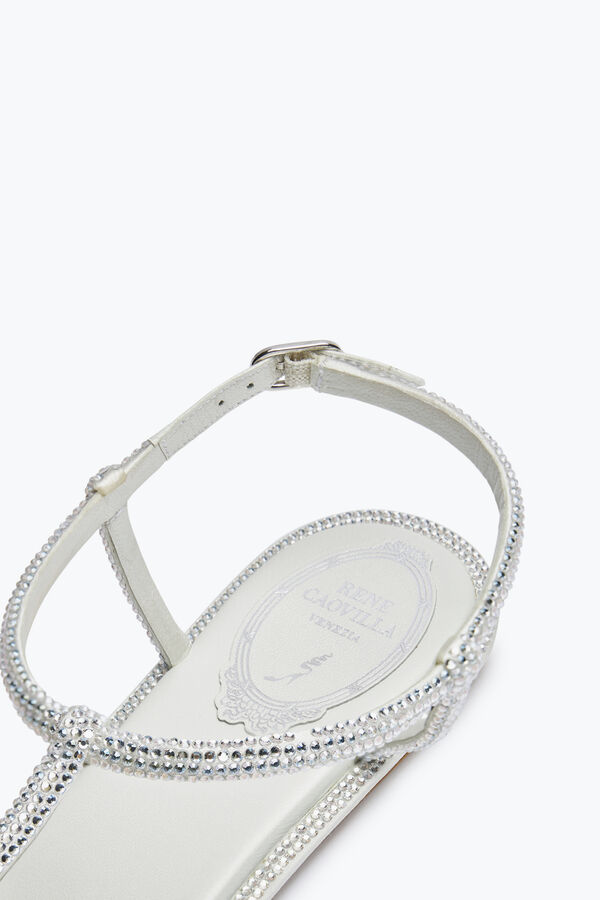 Diana Crystal Ivory Sandal 10