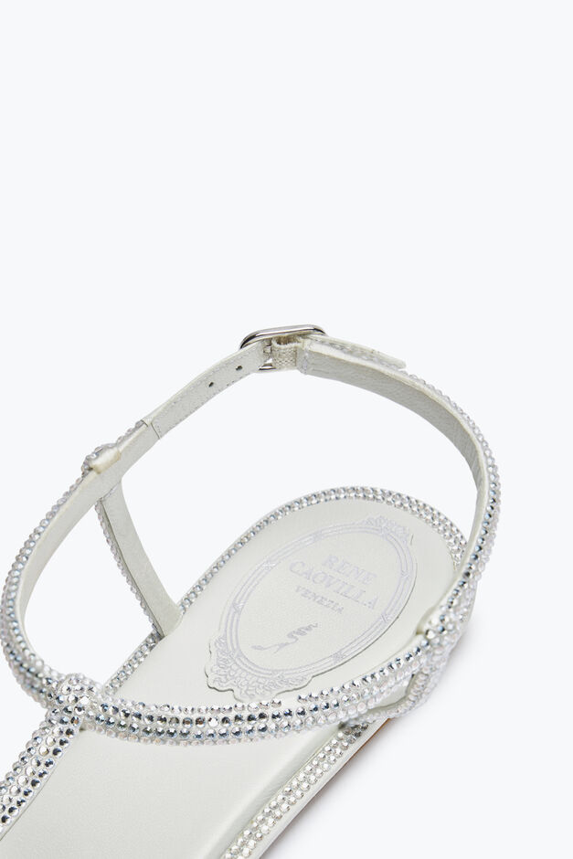 Diana Crystal Ivory Sandal 10 Diana Crystal Ivory Sandal 10