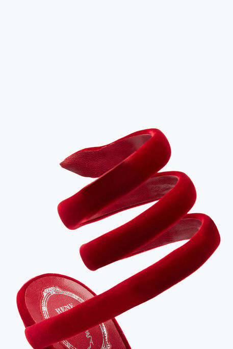 Cleo Ruby Velvet Sandal 105