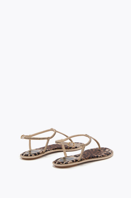 DIANA ANIMALIER SANDAL WITH CRYSTALS 10