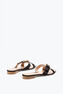 MARTHA SCHWARZE FLACHE SANDALE 10