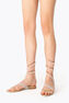 CHANDELIER GOLD SATIN/ROSE GOLD-MULTI STRASS SANDAL