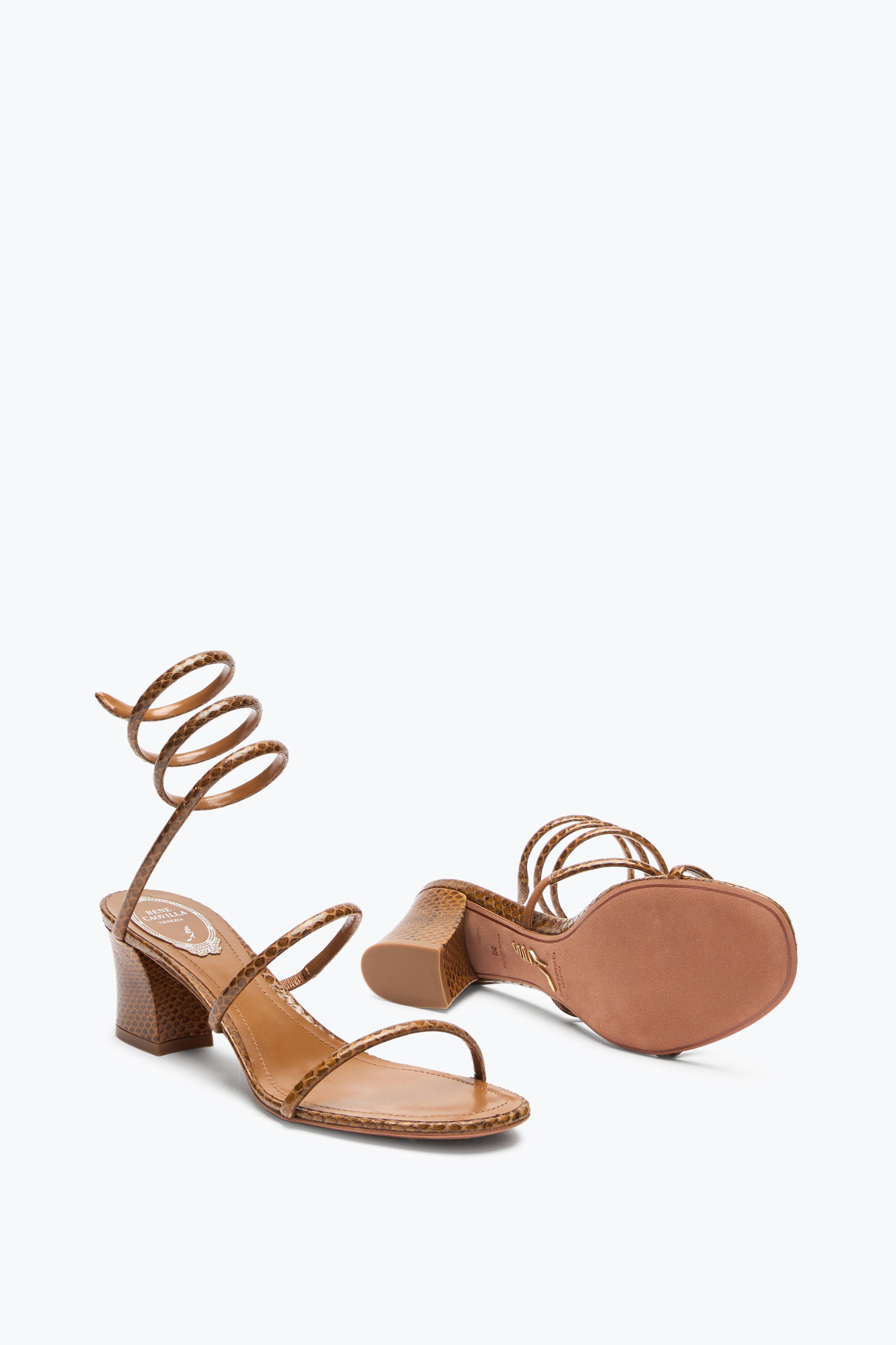 サンダル・ミュール RENE CAOVILLA 'Cleo' sandals Brown Jeweled CLEO | Rene Caovilla®