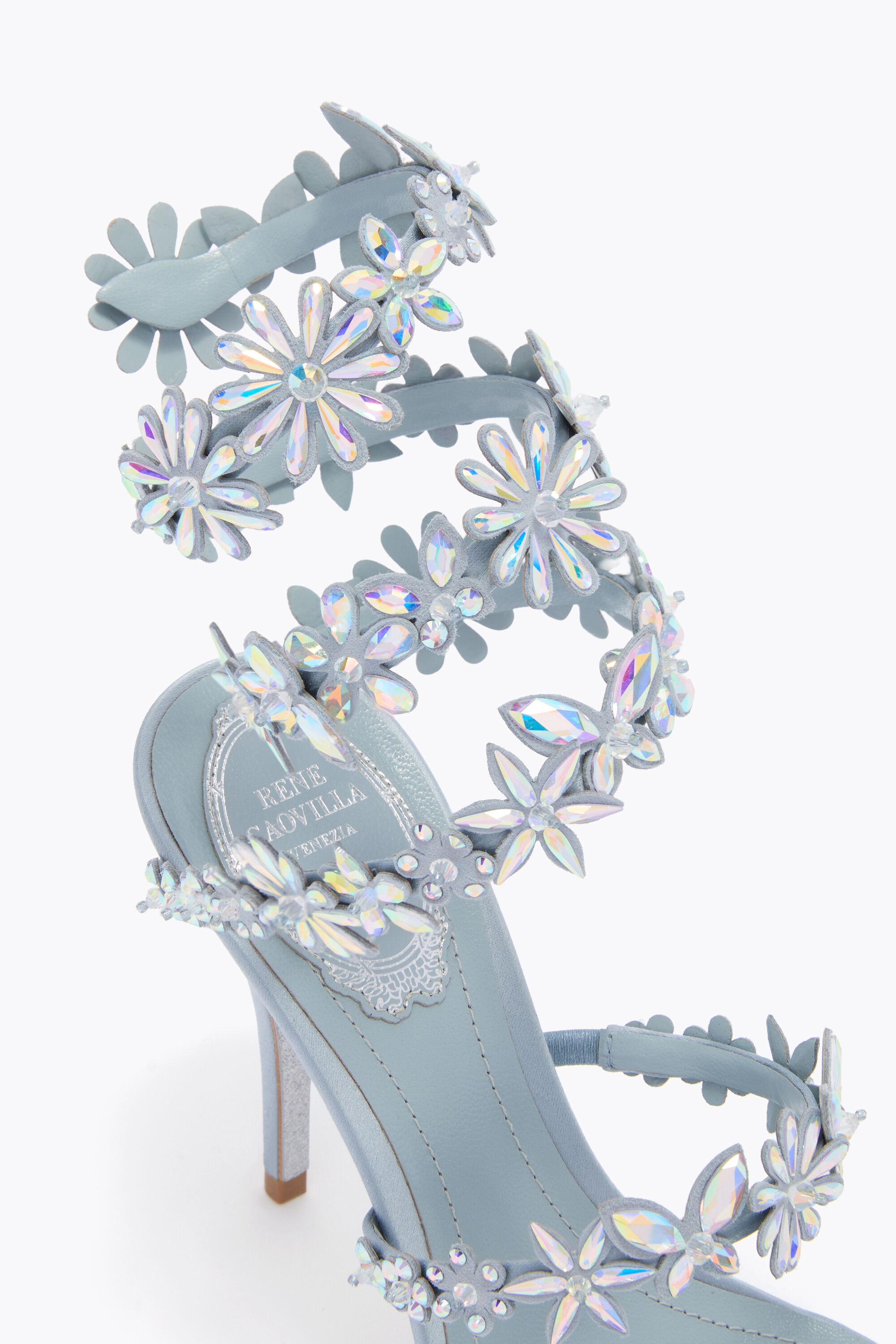 Rene ルネ Jeweled EDEN CERULEAN SANDAL 100 | Rene Caovilla®