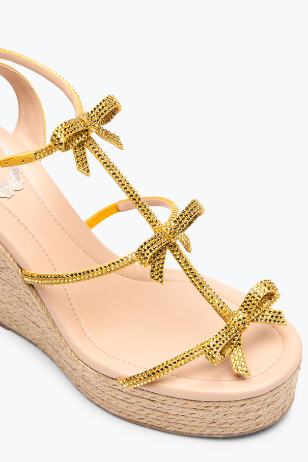 CATERINA YELLOW WEDGE SANDAL 120