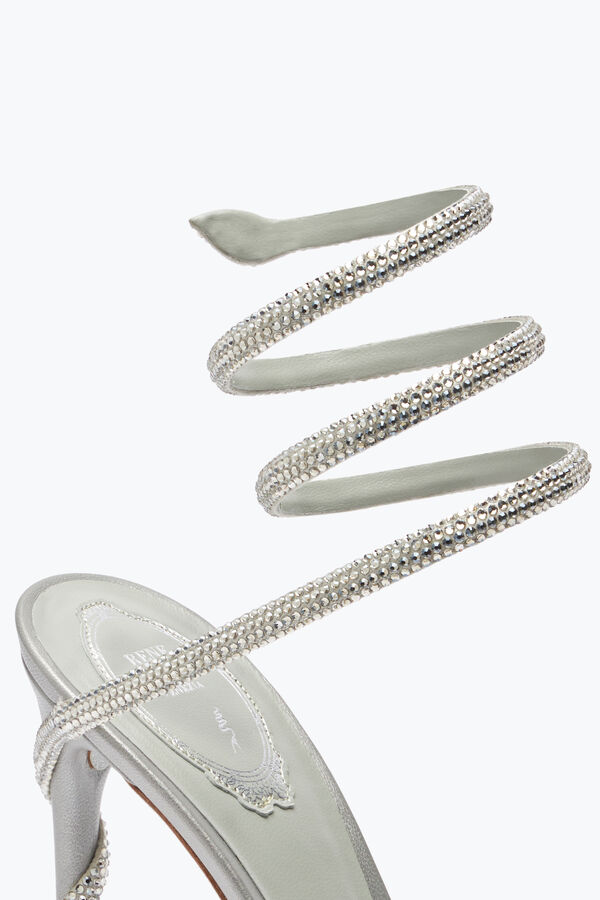 Margot Silver Platform Sandal 120