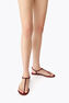 DIANA BURGUNDY SANDAL WITH CRYSTALS 10