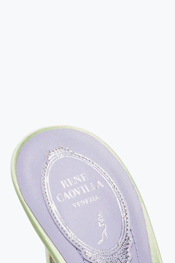 SANDALE MULE BRAID CITRON VERT 105