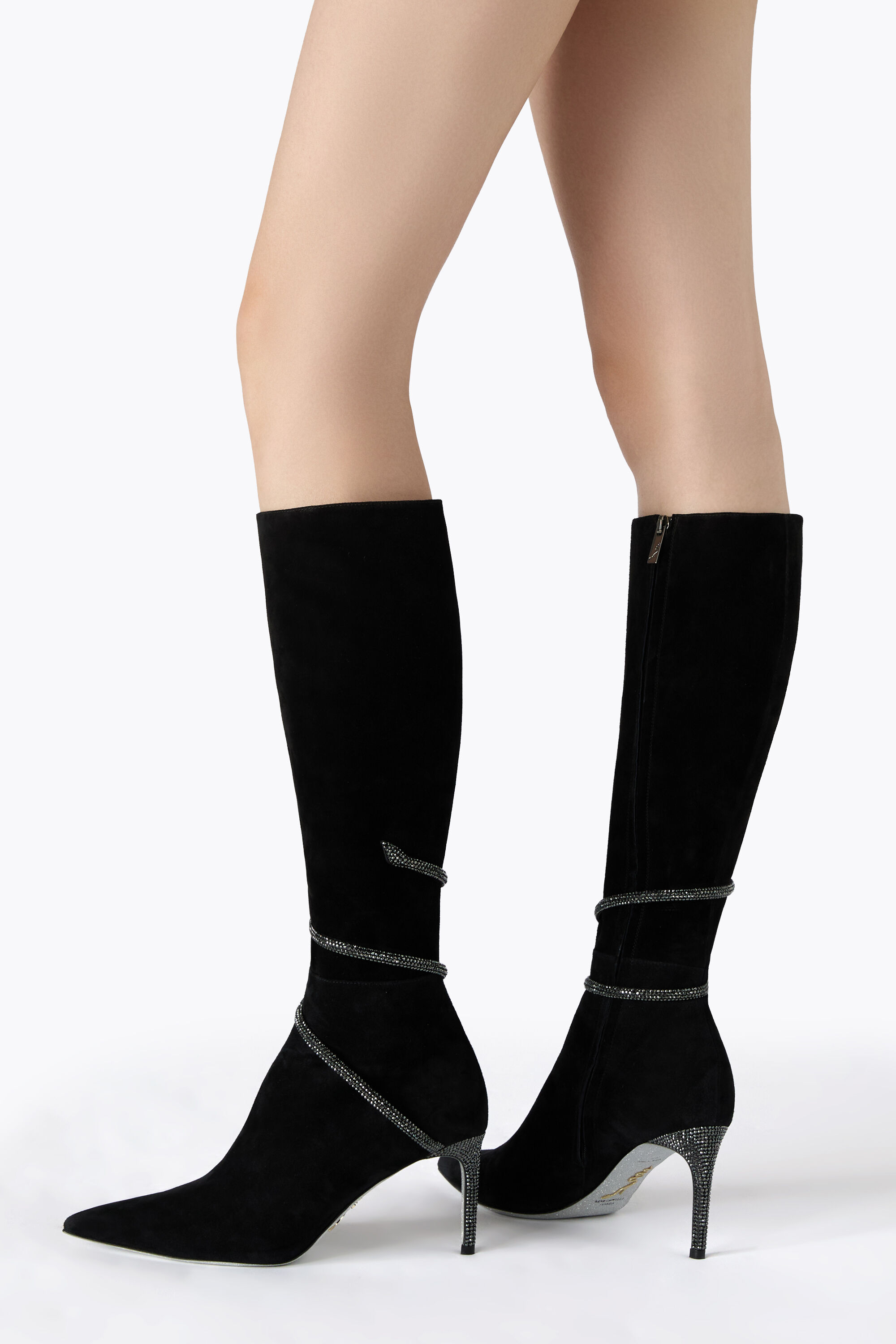 Designer Jeweled ankle boots with heels | Rene Caovilla®