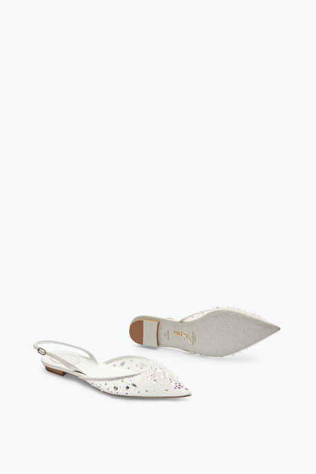 Cinderella White Slingback 10 Cinderella White Slingback 10