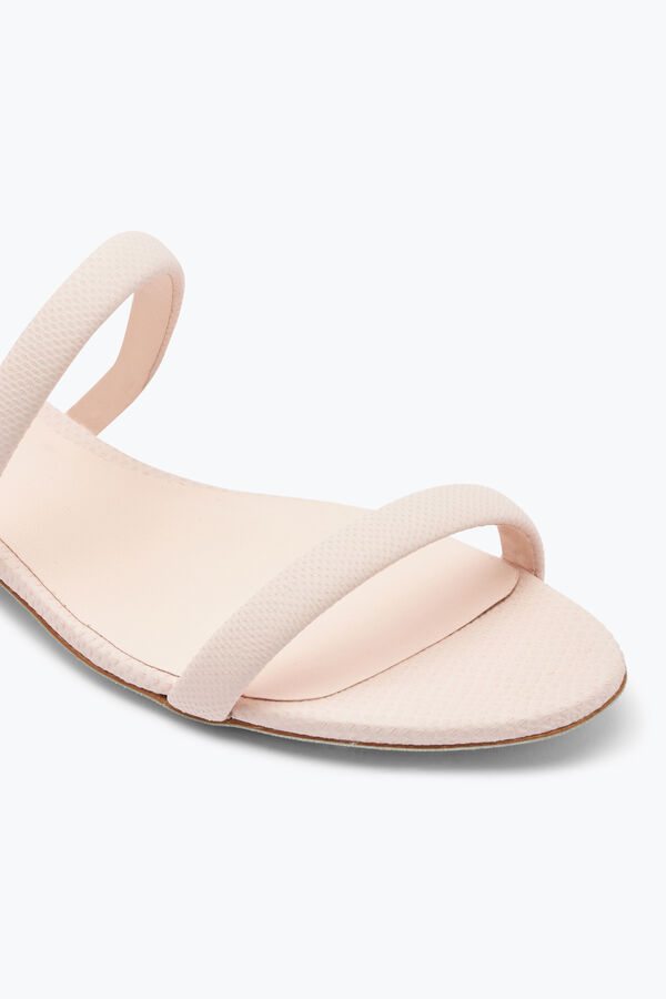 Cleo Powder Pink Sandal In Karung Leather 10