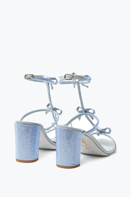 Caterina Crystal Powder Blue Sandal 80 Caterina Crystal Powder Blue Sandal 80