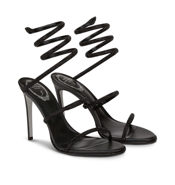 Cleo Black Sandal 105 Sandals in Black for Women | Rene Caovilla®