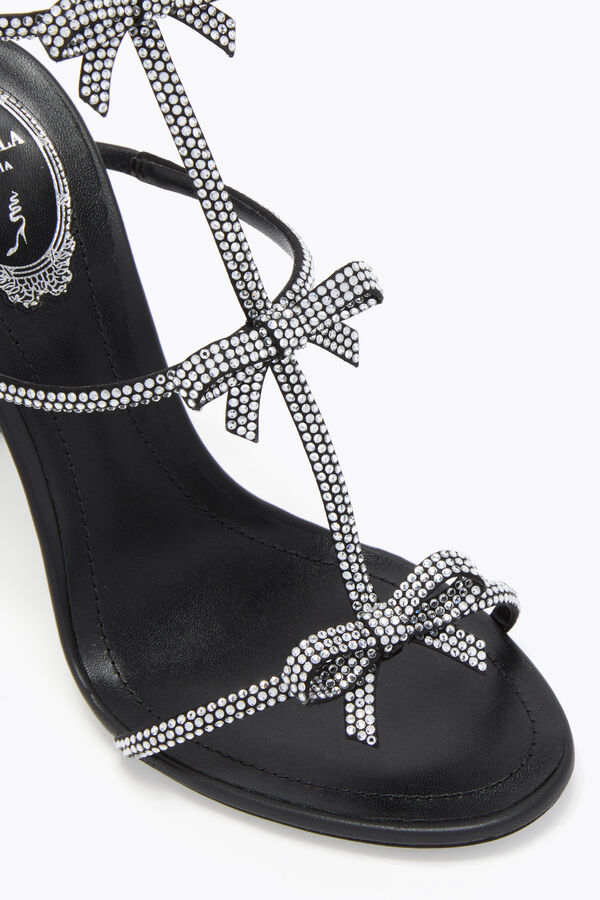 CATERINA BLACK AND SILVER SANDAL 105