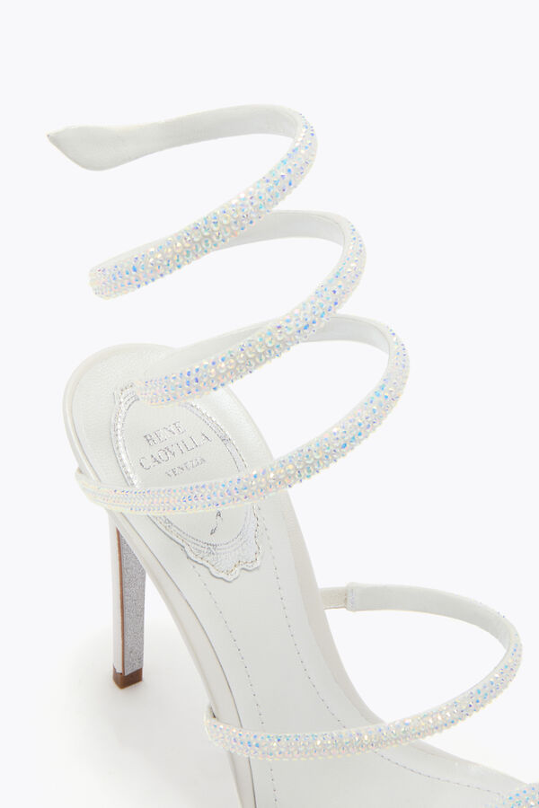 CLEO WEISSE SANDALE 105