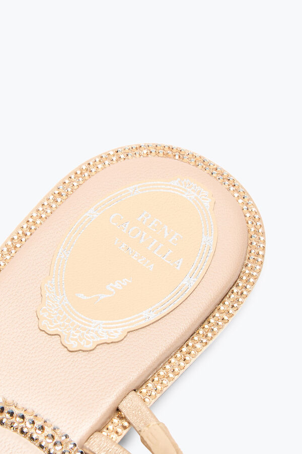 SANDALE PLATE BRAID NUDE 10