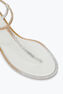 Diana Ivory Sandal With Gold And Silver Crystals 10