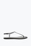 DIANA BLACK SANDAL WITH CRYSTAL BAGUETTE