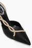 BRAID BLACK AND GOLD SLINGBACK 80