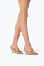 FULL TRIM POWDER PINK WEDGE SANDAL 80