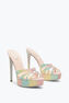 DANIA MULTICOLOR PLATFORM SLIDER SANDAL 130