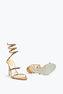Sandalette Cleo Gold Mit Kristallen 105