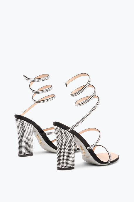 CLEO BLACK SANDAL WITH SOUL HEEL 105