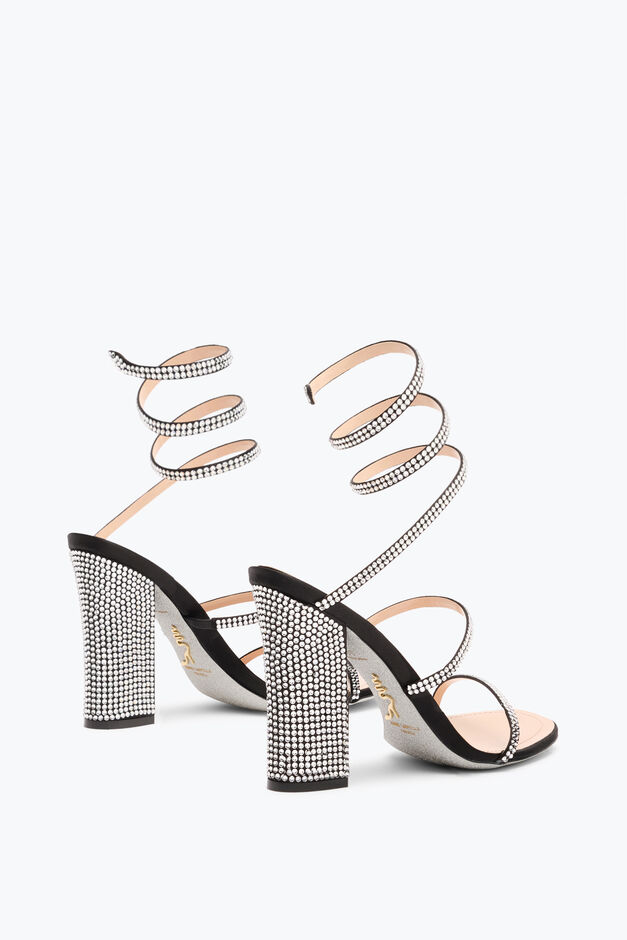 CLEO BLACK SANDAL WITH SOUL HEEL 105 CLEO BLACK SANDAL WITH SOUL HEEL 105