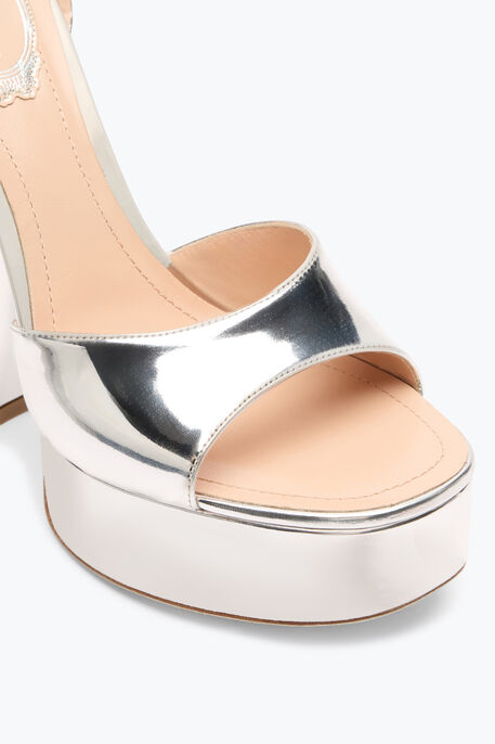 HELSA SILVER PLATFORM SANDAL 140