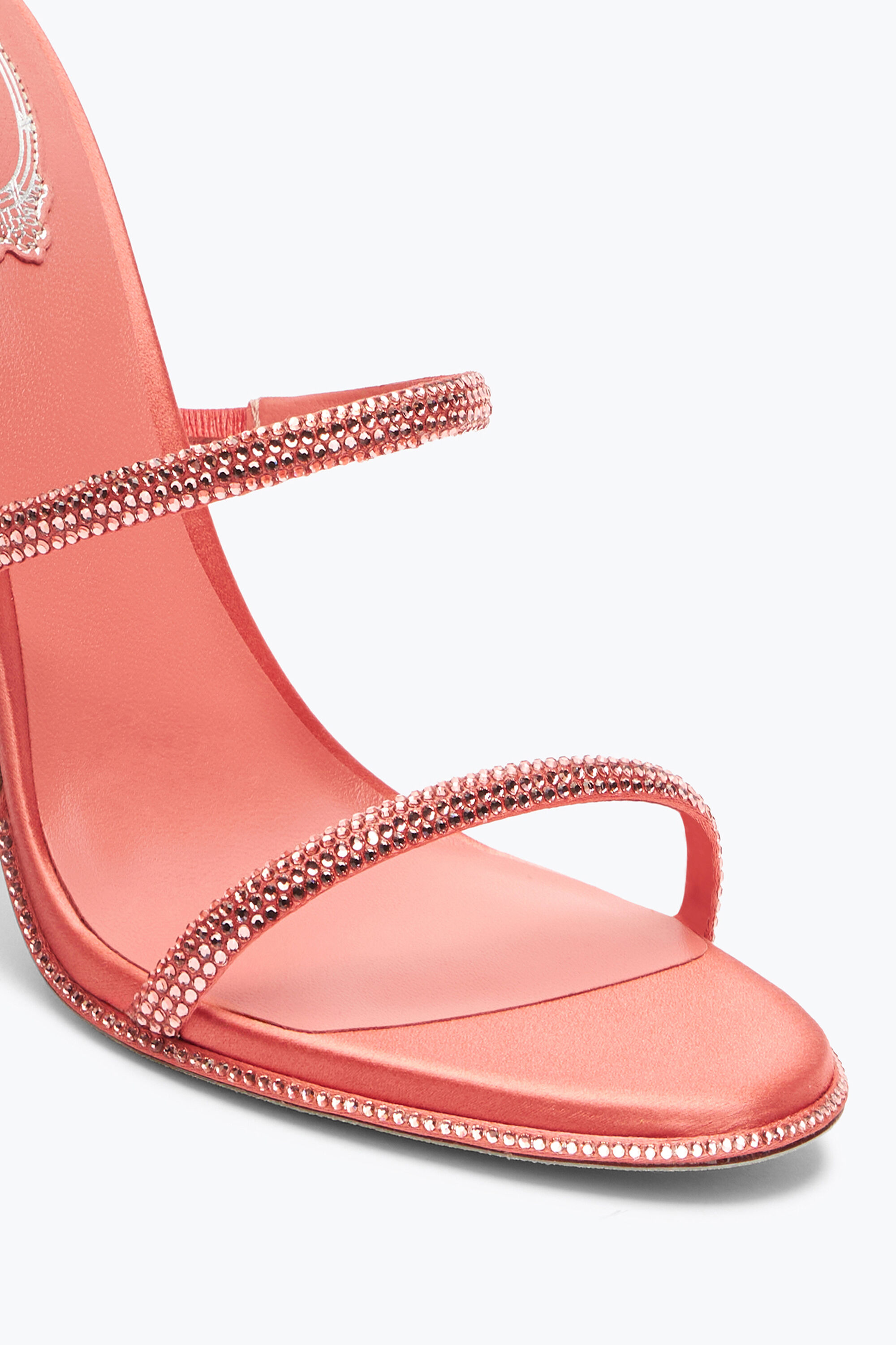 Sandalo Cleo Rosa Pesca Con Cristalli 105 | Sandali gioiello | Rene  Caovilla�