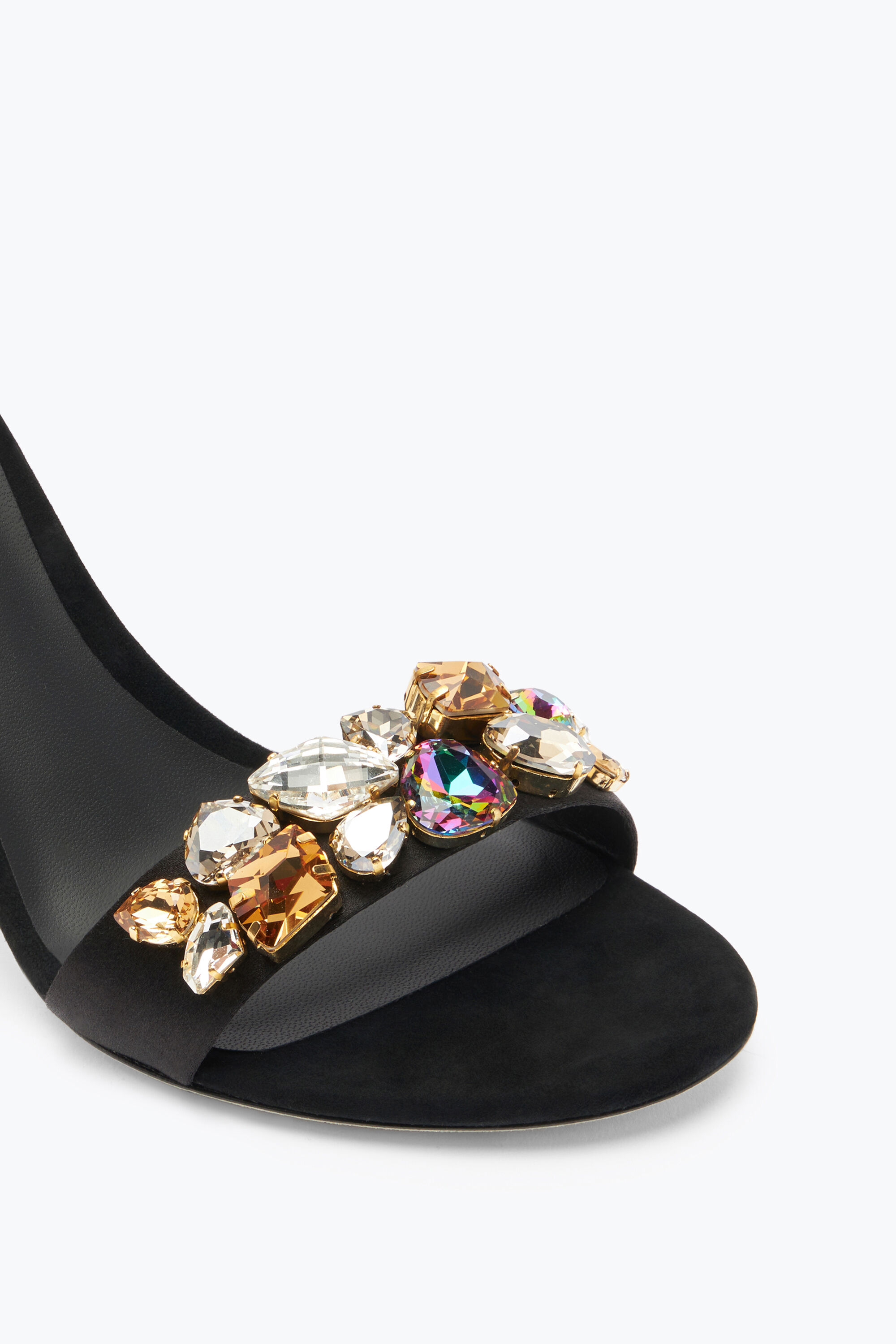 Roxanne Rhinestones Black Sandal 80 Sandals in Black for Women