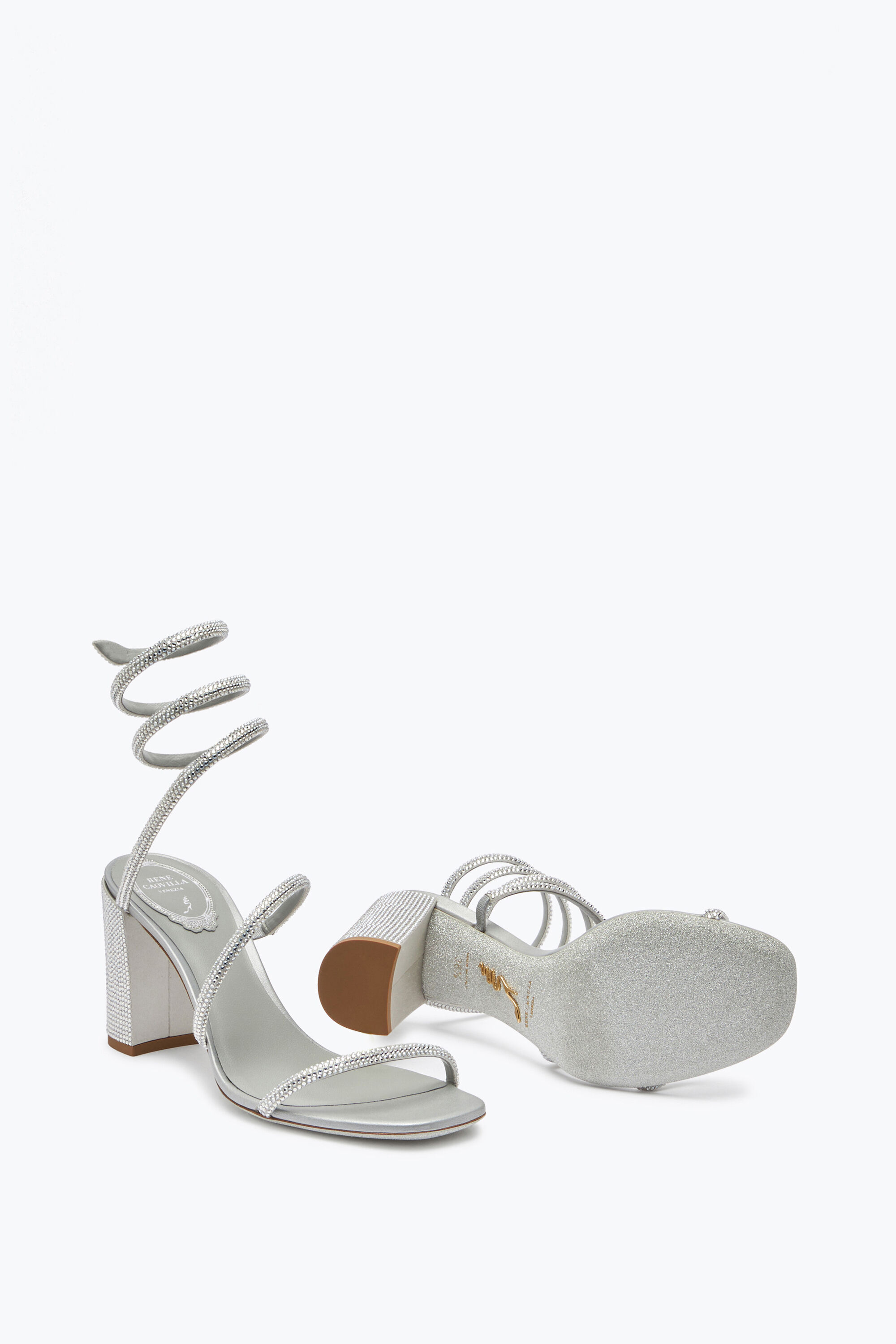 Gray sales strappy sandals