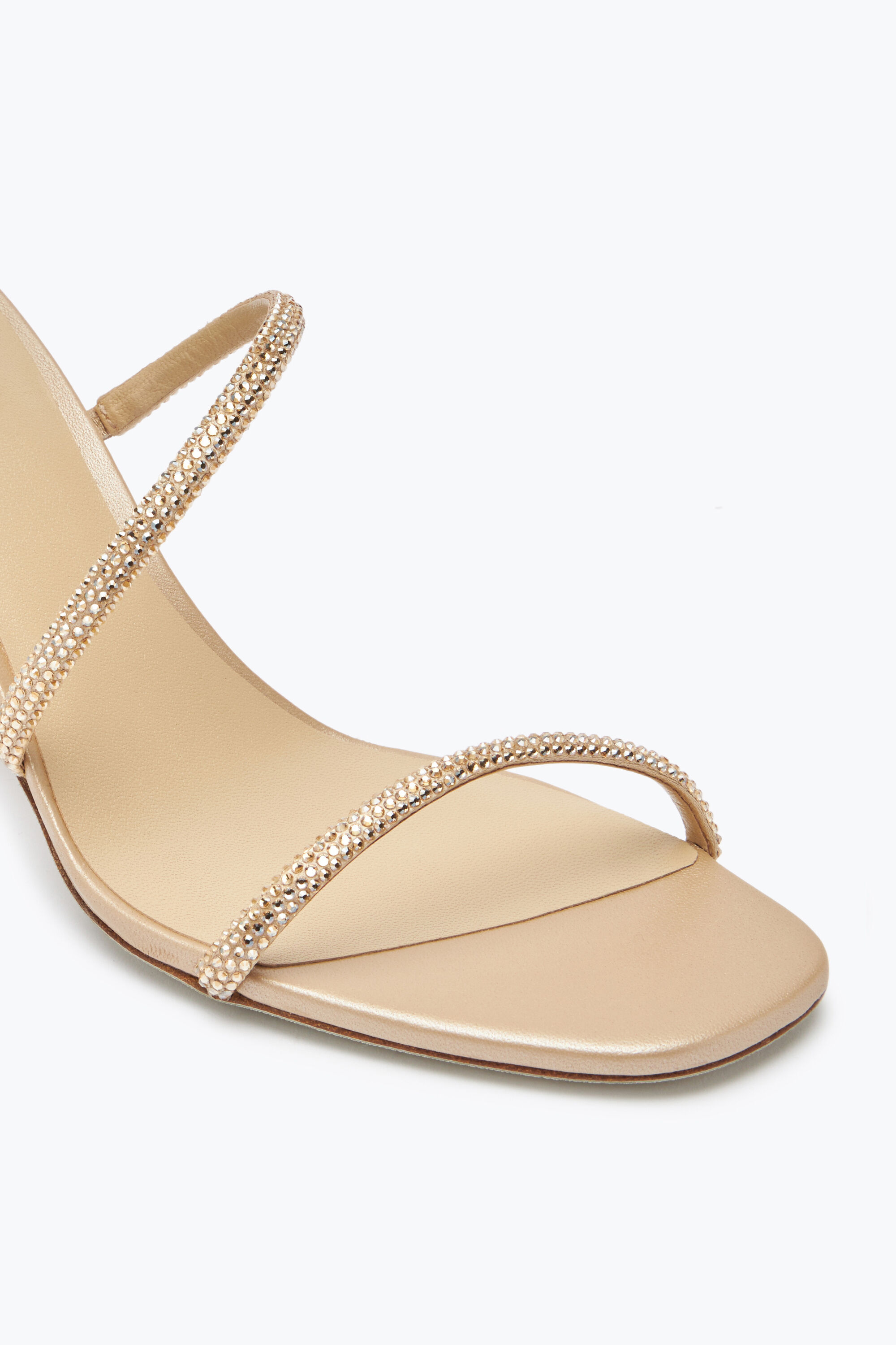 Jeweled Cleo Crystal Beige Sandal 80 | Rene Caovilla®