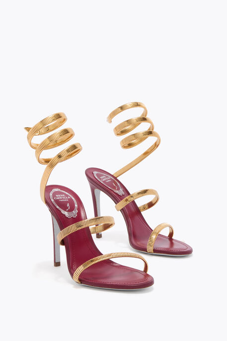 JUNIPER BURGUNDY AND GOLD SANDAL 105