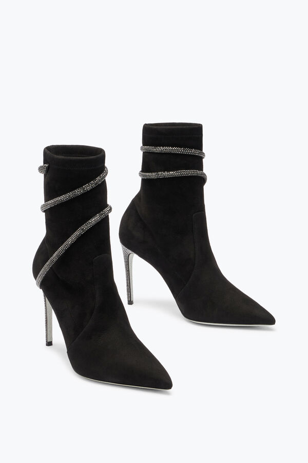 Cleo Crystals Black Bootie 100