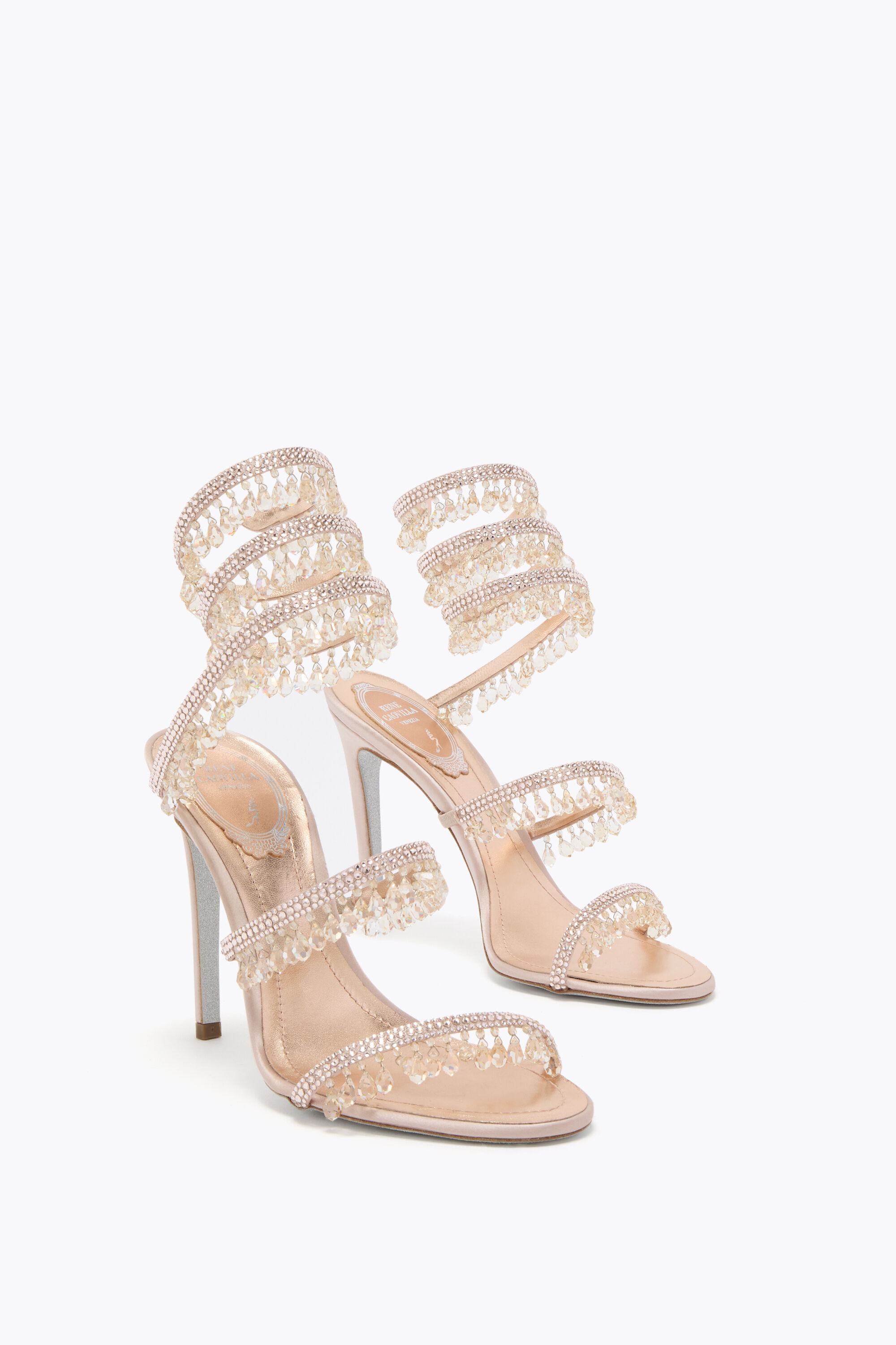 Rene Caovilla® Chandelier: crystal sandals