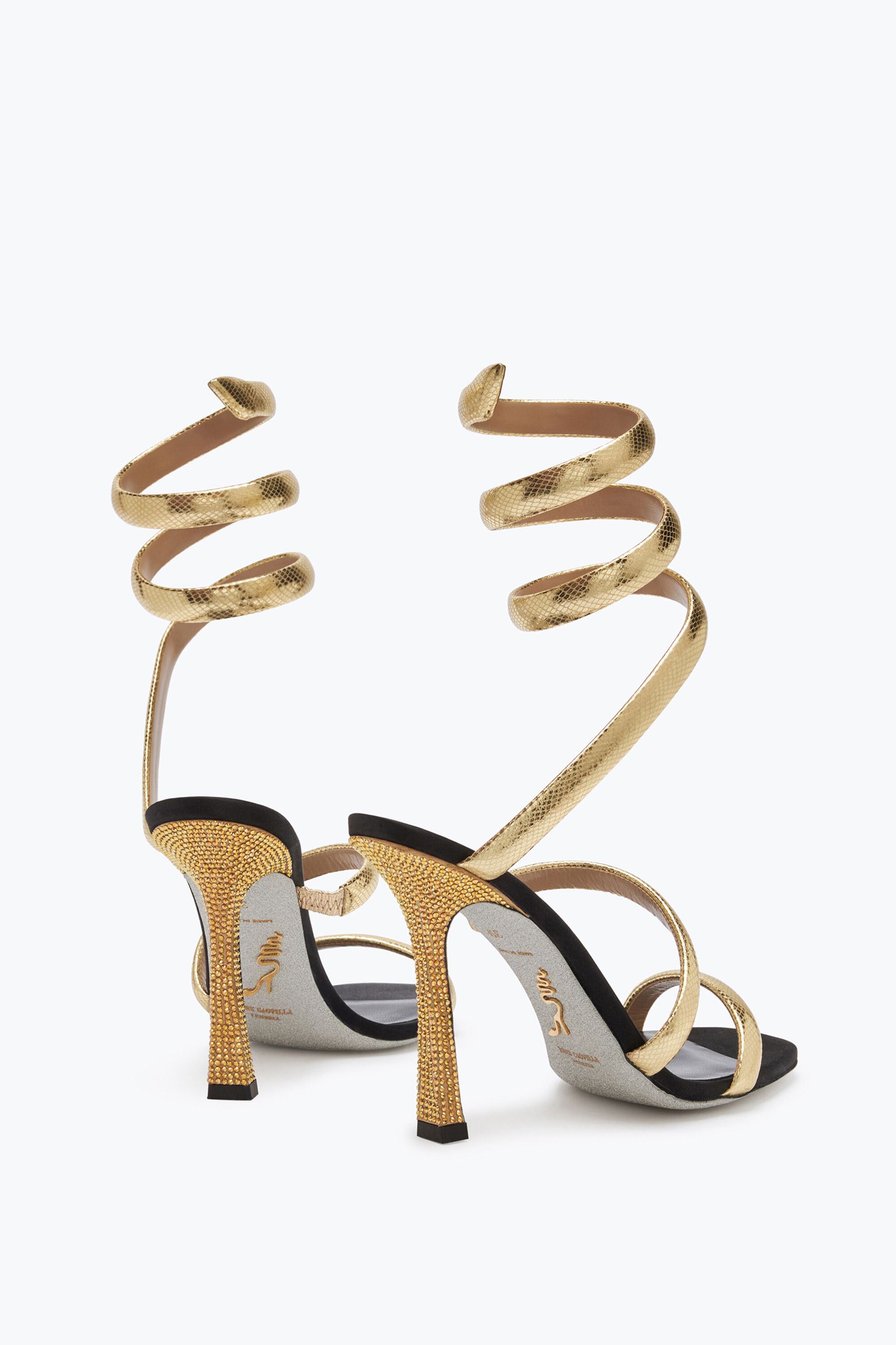 Black discount gold sandals
