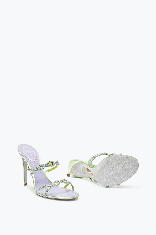 SANDALE MULE BRAID CITRON VERT 105
